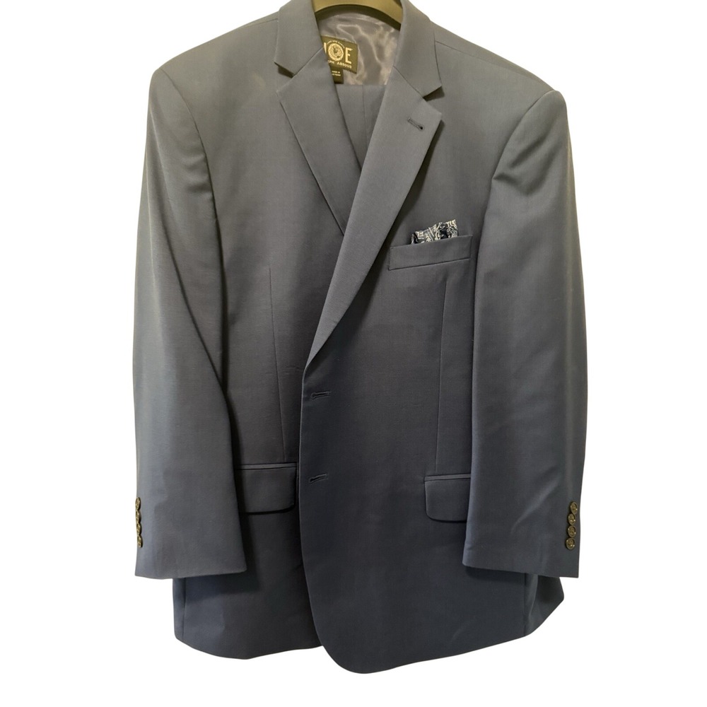 Joe By Joseph Abboud Dusty Blue Linen/Cotton Men's Suit 44S (36 x 25 Pants)